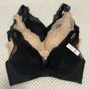 Understance wireless lace bras 36D